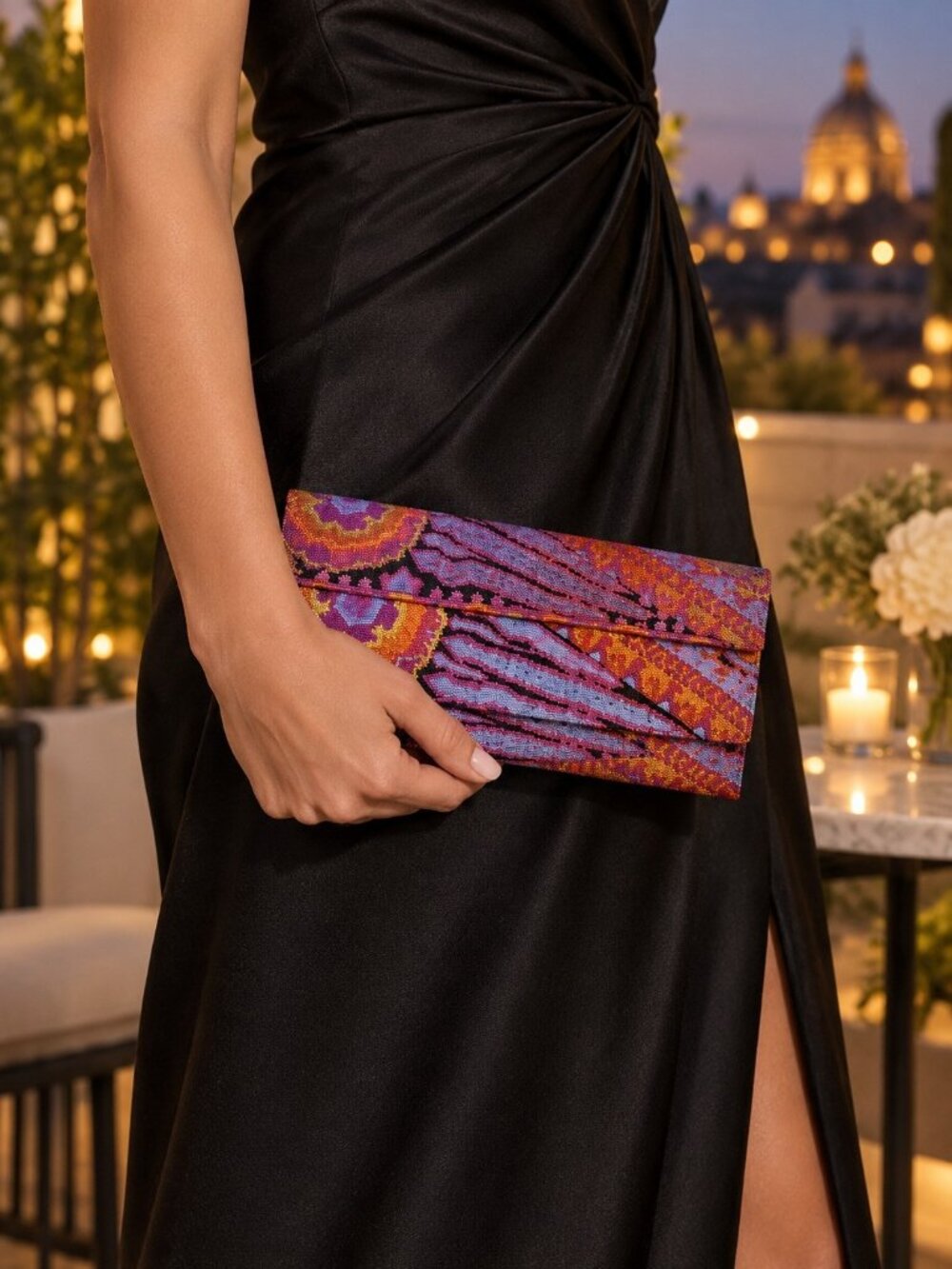 Pineda Covalin Mariposa Clutch Silk mini bag butterfly